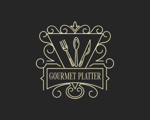 Gourmet Catering Diner logo design