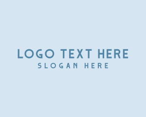 Simple - Simple Blue Wordmark logo design