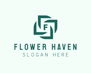 Flower Frame Garden Florist logo design