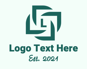 Venture - Leaf Ornament Letter logo design