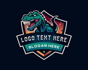 Dinosaur - Dinosaur Tyrannosaurus Gaming logo design