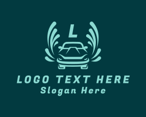 Car - Clean Car Wash Vehicle logo design