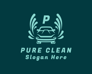 Clean Car Wash Vehicle logo design