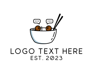 Conversation - Food Cooking Media logo design