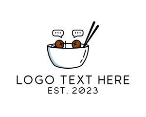 Chopstick - Food Cooking Media logo design
