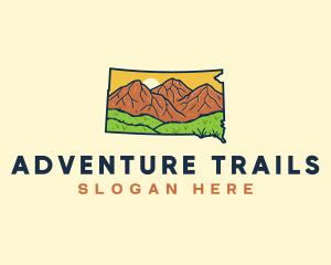 South Dakota Mountain logo design