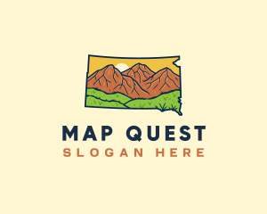 South Dakota Mountain logo design