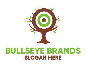 Leaf Tree Target logo design