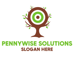 Budget - Leaf Tree Target logo design