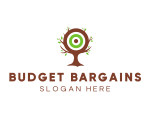 Cheap - Leaf Tree Target logo design