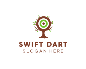 Leaf Tree Target logo design