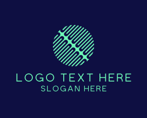 Bio - Digital Clip Technology Circle logo design