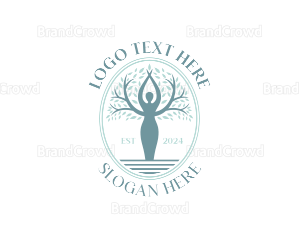 Woman Eco Tree Logo