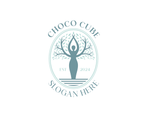Ecology - Woman Eco Tree logo design