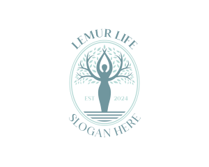 Woman Eco Wellness logo design