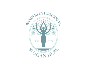Life Coach - Woman Eco Tree logo design