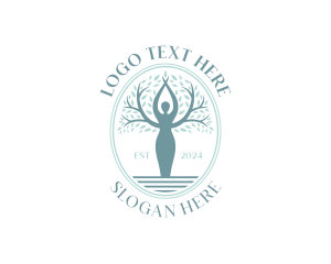Woman Eco Tree Logo