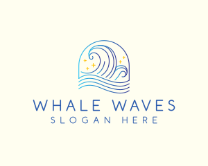 Wave Beach Resort logo design