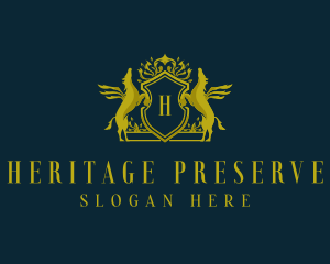 Pegasus Royalty Equestrian logo design