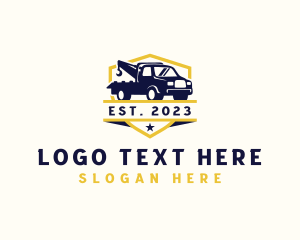 Hook - Tow Truck Logistics logo design