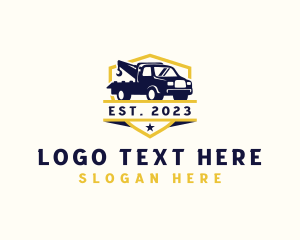 Delivery - Tow Truck Logistics logo design