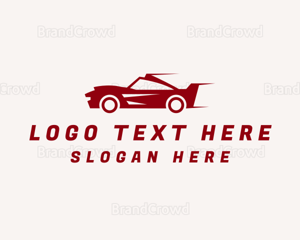 Fast Racing Car Logo