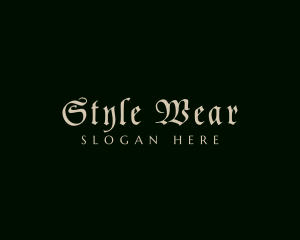 Wear - Gothic Luxe Signature logo design