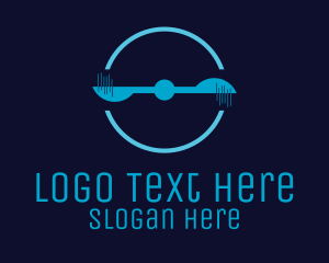 Blue - Blue Spinning Propeller logo design