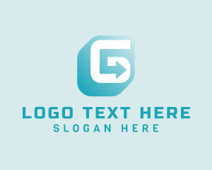 Logistics Service - Modern Arrow Letter G logo design