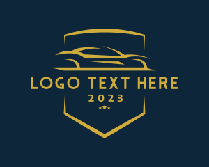 Transport - Elegant Racecar Shield logo design