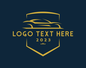 Transport - Elegant Racecar Shield logo design