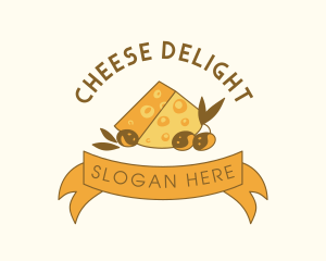 Cheese - Swiss Cheese Olives logo design