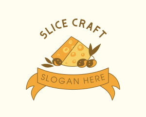 Sliced - Swiss Cheese Olives logo design