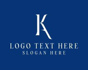 Lifestyle - Elegant Fashion Brand Letter KA logo design