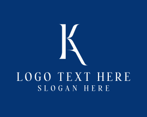 Publishing - Elegant Fashion Brand Letter KA logo design