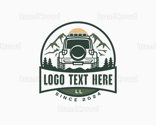 Mountain SUV Vehicle Logo