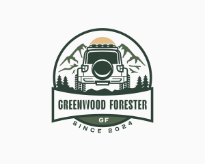 Mountain SUV Vehicle logo design