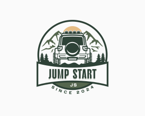 Mountain SUV Vehicle logo design