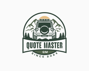 Mountain SUV Vehicle logo design