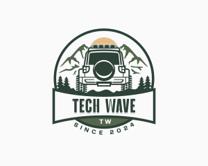 Mountain SUV Vehicle logo design