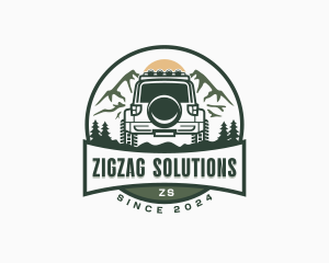 Mountain SUV Vehicle logo design