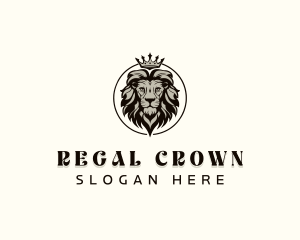 Regal King Lion logo design