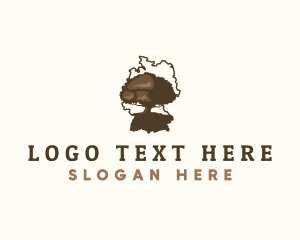 Map - Germany Tree Oak logo design