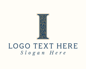 Wine - Noble Company Letter I logo design