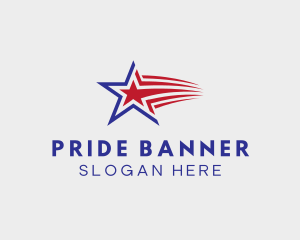 Patriot Star Flag logo design