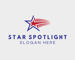 Patriot Star Flag logo design