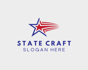 State - Patriot Star Flag logo design