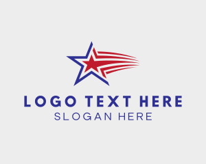 Election - Patriot Star Flag logo design