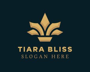 Tiara - Golden Tiara Pageant logo design