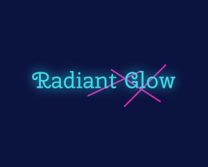 Luminous - Neon Laser Night Club logo design